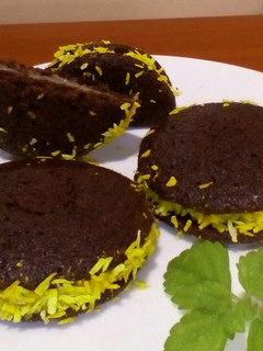Whoopie-pie lemon curd krémmel, gluténmentesen recept fotója