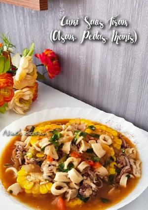 Foto resep Cumi Saos Tiram (Asam, Pedas, Manis)