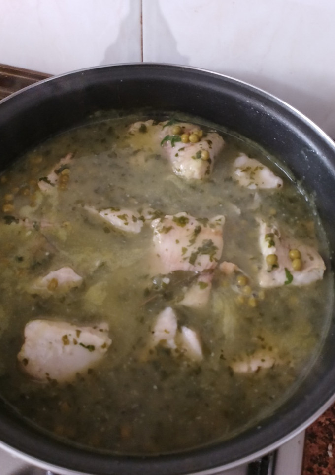 Una foto de Merluza en Salsa Verde
