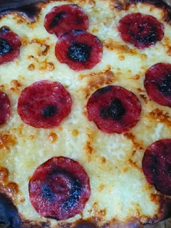 Una foto de Pizza blanca