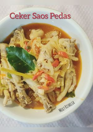 Foto resep Ceker Saos Pedas