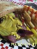 Pastrami sándwich en Rye Bread