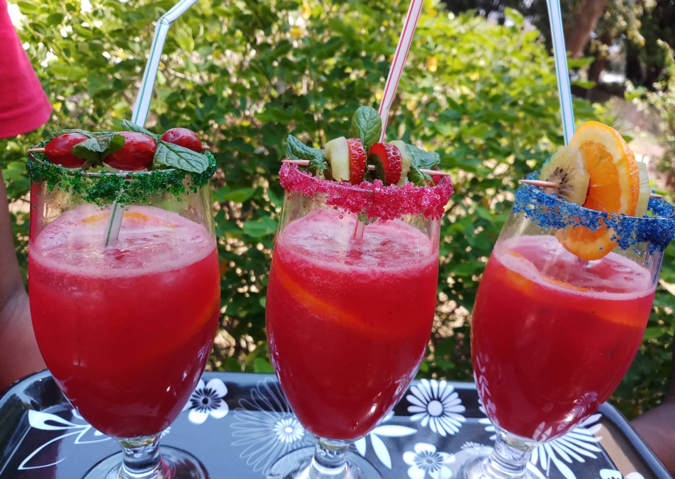 Watermelon Strawberry Orange Mojito
