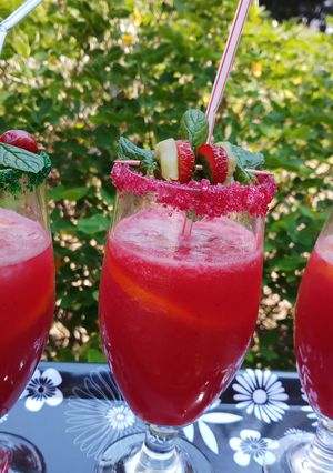 A picture of Watermelon Strawberry Orange Mojito.