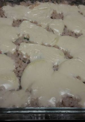 Una foto de Pastel de arroz y verduras