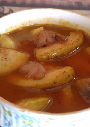 A picture of Amrood ki khatti meethi subji.