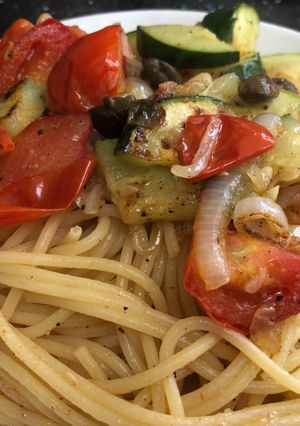 A picture of 15 Minute Summer Vegetable Pasta.