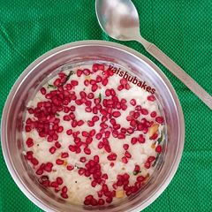 A picture of Temple style Curd Rice.