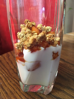 A picture of Apple pie yogurt parfait.