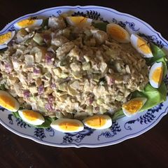 A picture of California Farm Fish Potato Dinner Salad.