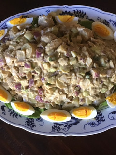 A picture of California Farm Fish Potato Dinner Salad.