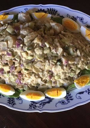 A picture of California Farm Fish Potato Dinner Salad.