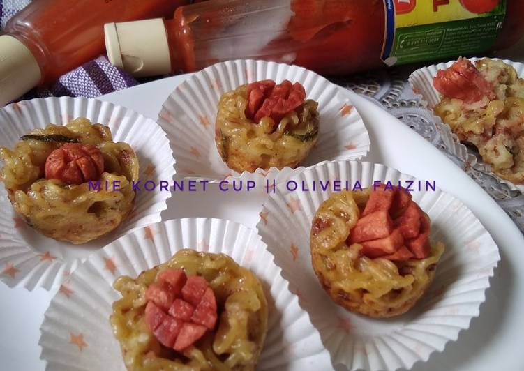 Bagaimana Membuat 363) Mie Kornet Cup, Lezat Sekali