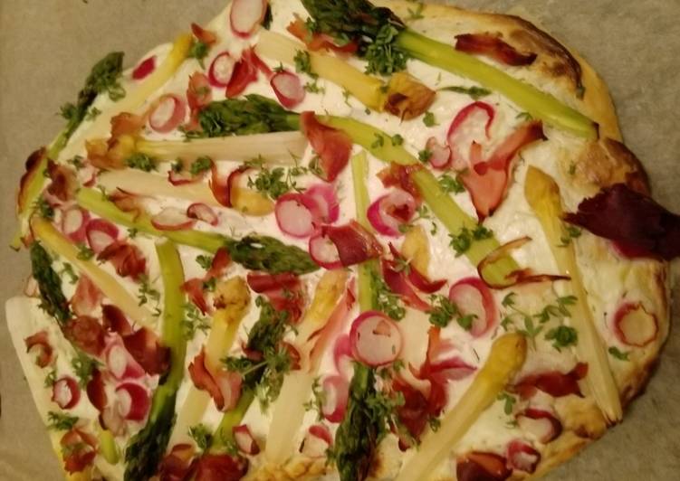 Rezept Appetitlich Fruhlings Pizza Bianca