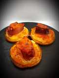 Canapés de pulpo y puré de patata