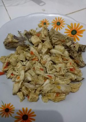 Foto resep Ayam rebus suir cabe rawit sehat