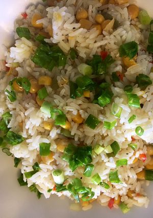 Una foto de Arroz con maíz 🌽