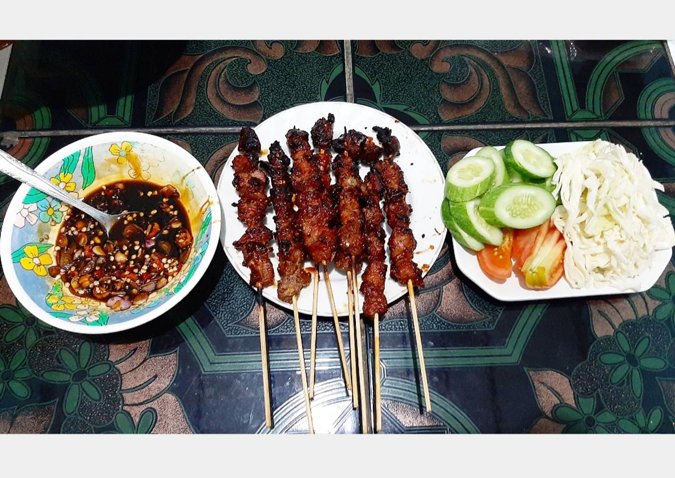 Sate daging kambing endeus 👌🏻😁