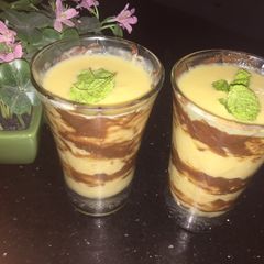 A picture of Mango🥭Peach🍑Smoothie.