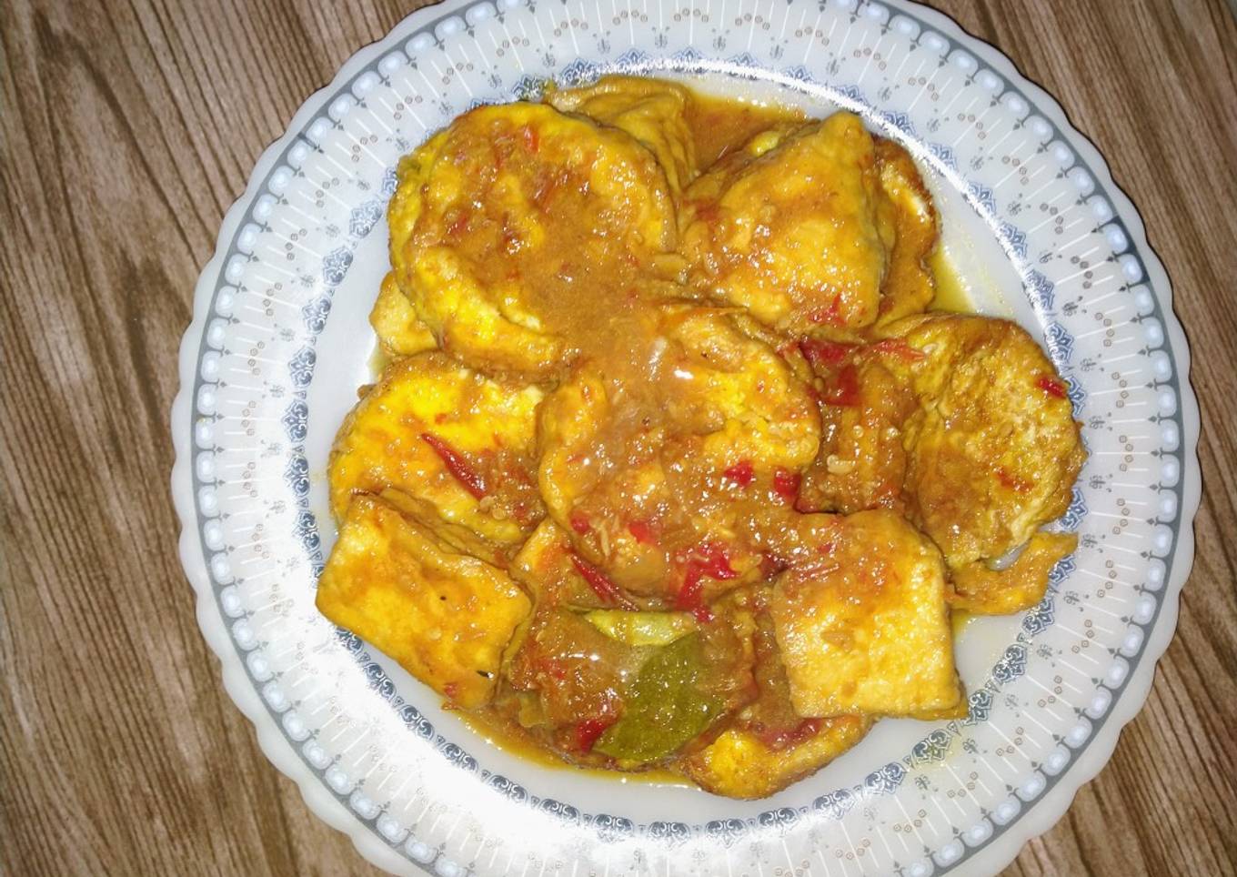Telor tahu bumbu bali