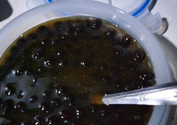 Boba Nutrijell dalam Sirup Gula Merah