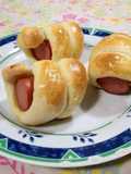Rotolini di hot dog con esubero di lievito madre