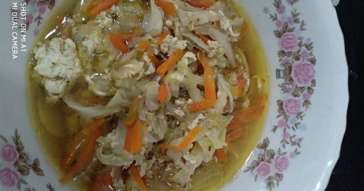 Resep Orak Arik sayuran dan telur, simpel enak anak pasti