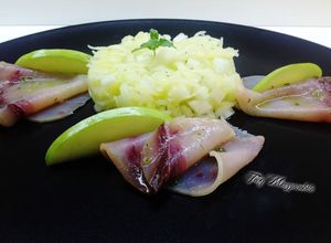 Foto di Carpaccio di pesce spada con insalatina di mela granny smithe sedano