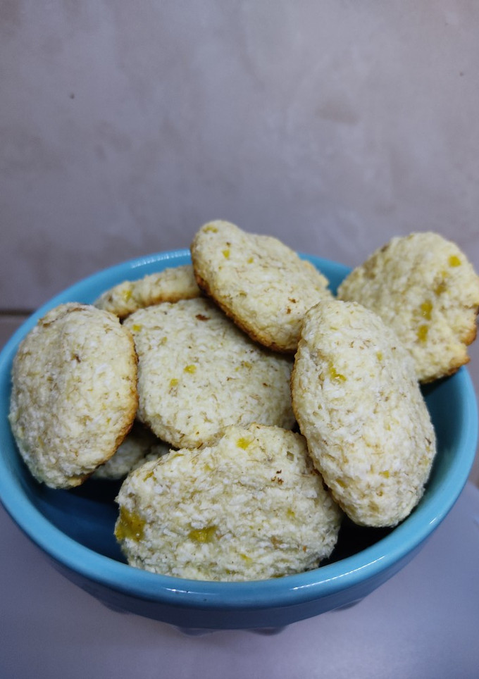 Una foto de Galletitas de coco y banana