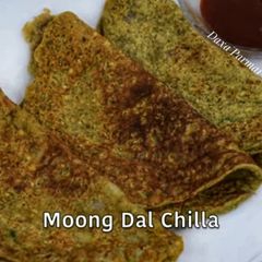 Moong Dal Chilla – Protein Breakfast A picture of Moong Dal Chilla – Protein Breakfast.