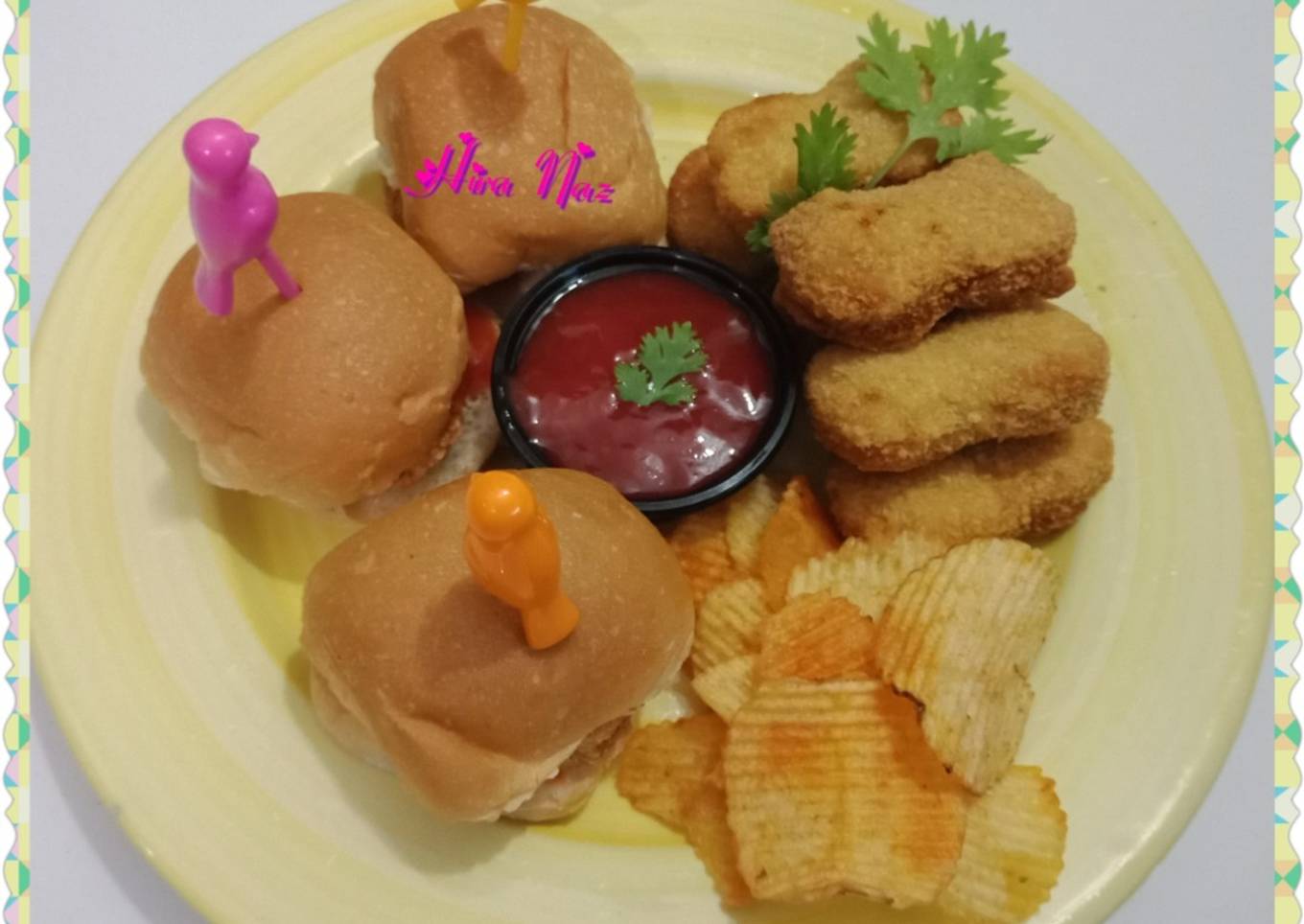 #Mini_Nuggets_Burger! #KokabandCookpad #RamadanKiTayari