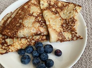 Une photo de Crêpe lait avoine