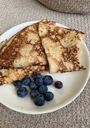 Une photo de Crêpe lait avoine