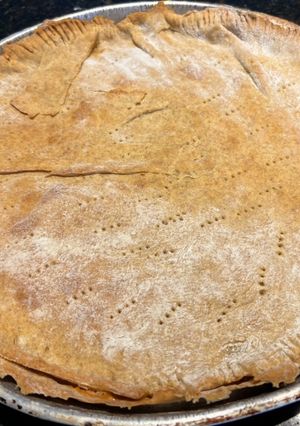 Una foto de Tarta de jamón y queso integral