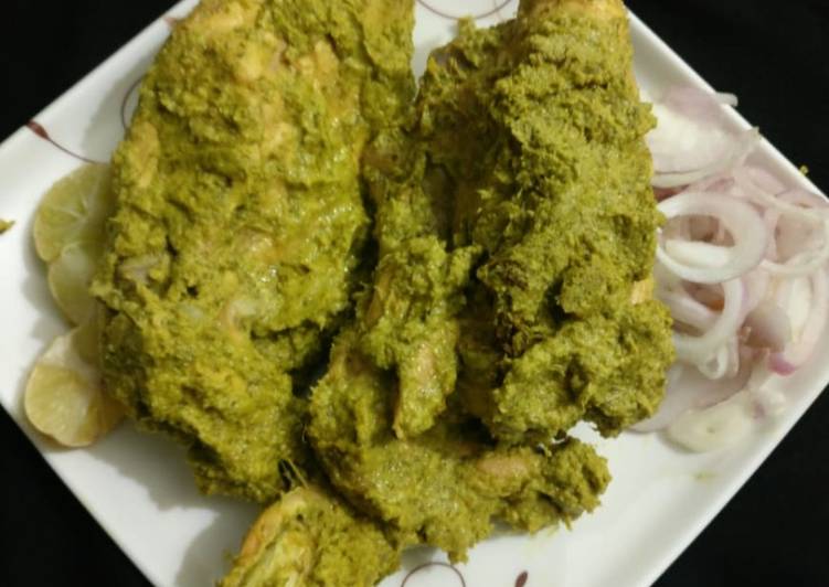Recipe of Favorite Zero oil green chicken