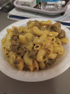A picture of Hamburger mac and cheese.