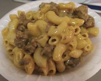 Without Fail Prepare Recipe Hamburger mac and cheese Delicious Perfect