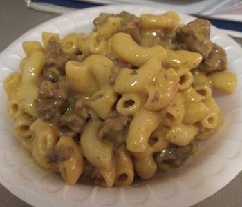 Fresh, Prepare Recipe Hamburger mac and cheese Delicious Nutritious