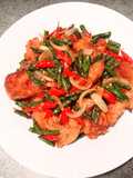 54. Tumis Sayap Ayam Goreng dan Kacang Panjang