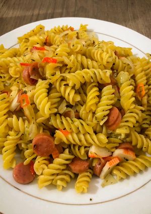 Foto resep Fusilli aglio e olio