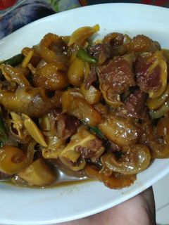 Foto resep Oseng kikil cabe ijo