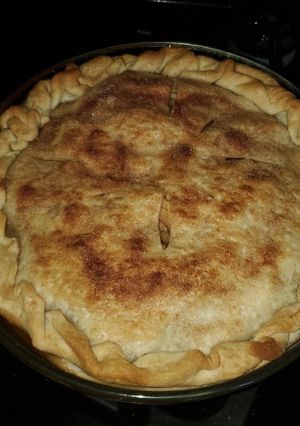 A picture of Grandma Rosie’s Apple Pie.