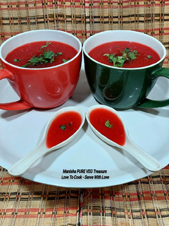 બીટ કેરટ ટોમેટો સુપ (Beetroot Carrot Tomato Soup Recipe In Gujarati) રેસીપી મુખ્ય ફોટો