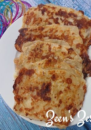 A picture of Cheese Honey Msemen/Rghaif.