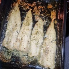 A picture of Oven baked Fish.