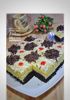 Foto resep Brownies kukus coklat keju