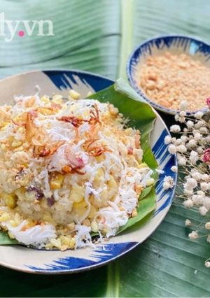 Hình của món Xôi Ngô (Bắp).
