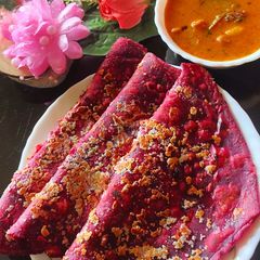 A picture of Beetroot Paratha.