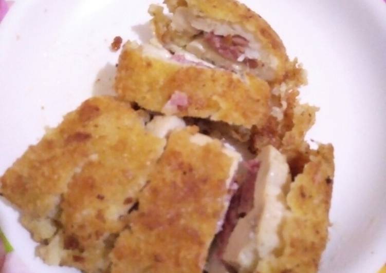 Cara Gampang Menyiapkan Chicken cordon bleu yang Enak