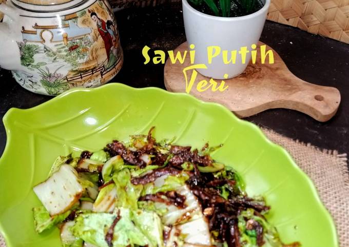 Resep Sawi Putih Teri Saus Tiram Oleh Dewi Saraswati Cookpad